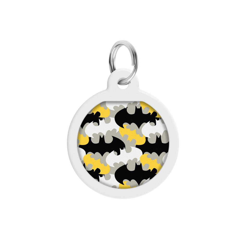 Batman Pattern DC Comics Placa de identificación Smart ID – App ¡GRATIS! - Pet Brands