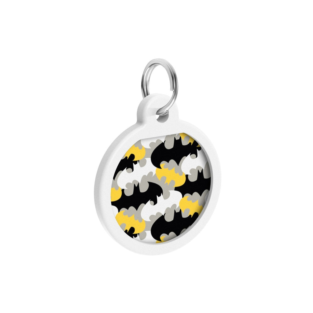 Batman Pattern DC Comics Placa de identificación Smart ID – App ¡GRATIS! - Pet Brands