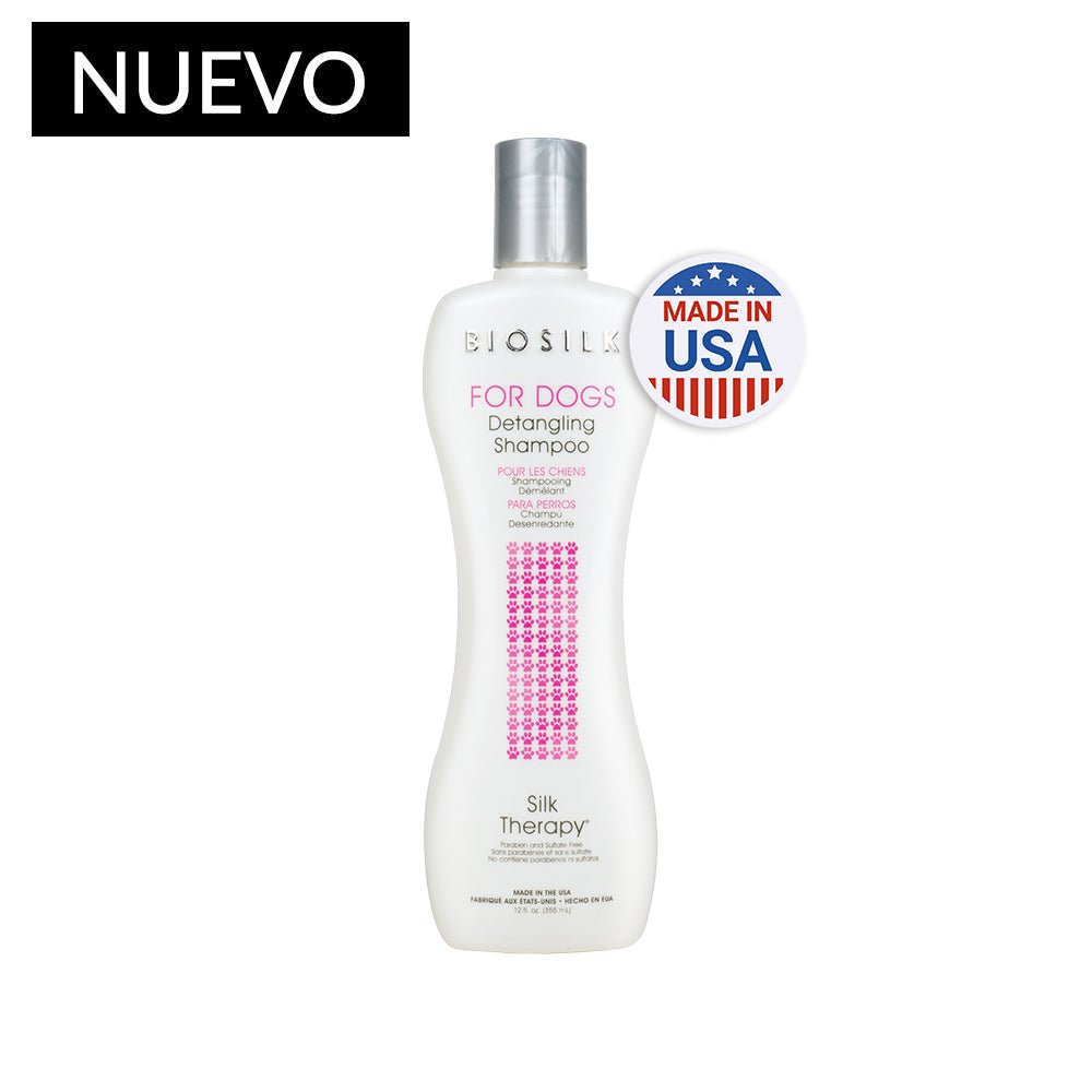 Biosilk Shampoo Desenredante Para Perros Silk Therapy Detangling 355 ml. - Pet Brands