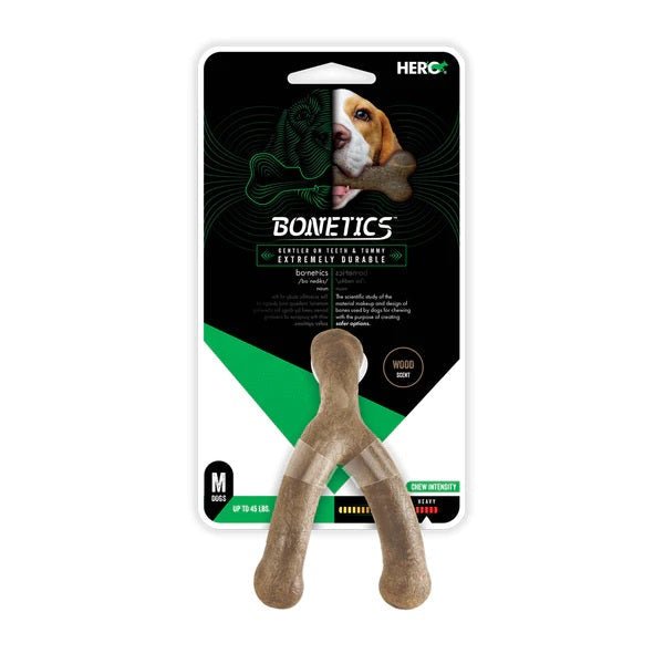 Bonetics Medium Wishbone Wood Scent juguete para perro - Pet Brands