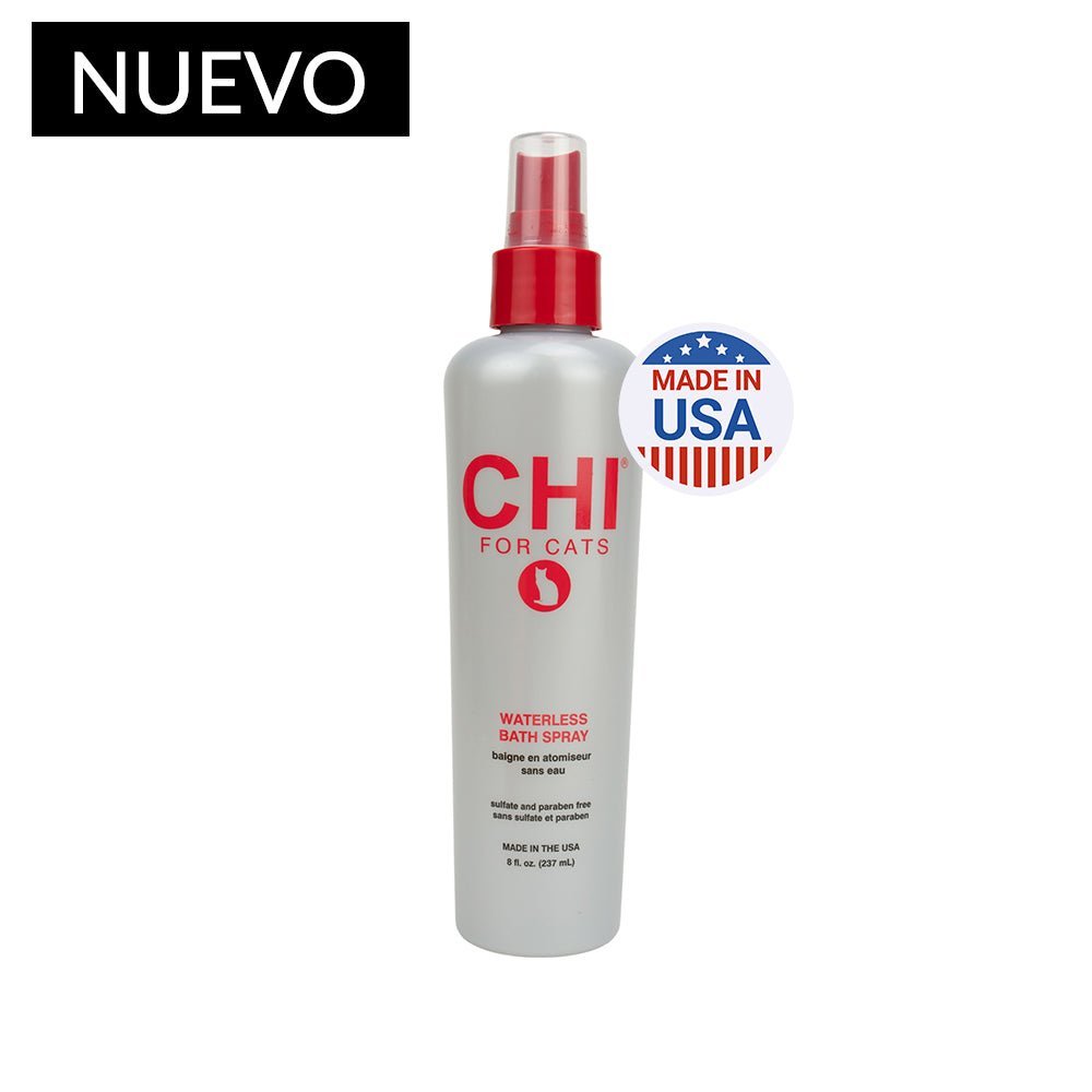 Chi spray de baño desodorante e hidratante sin agua para gatos - hairball control waterless bath spray 237ml - Pet Brands