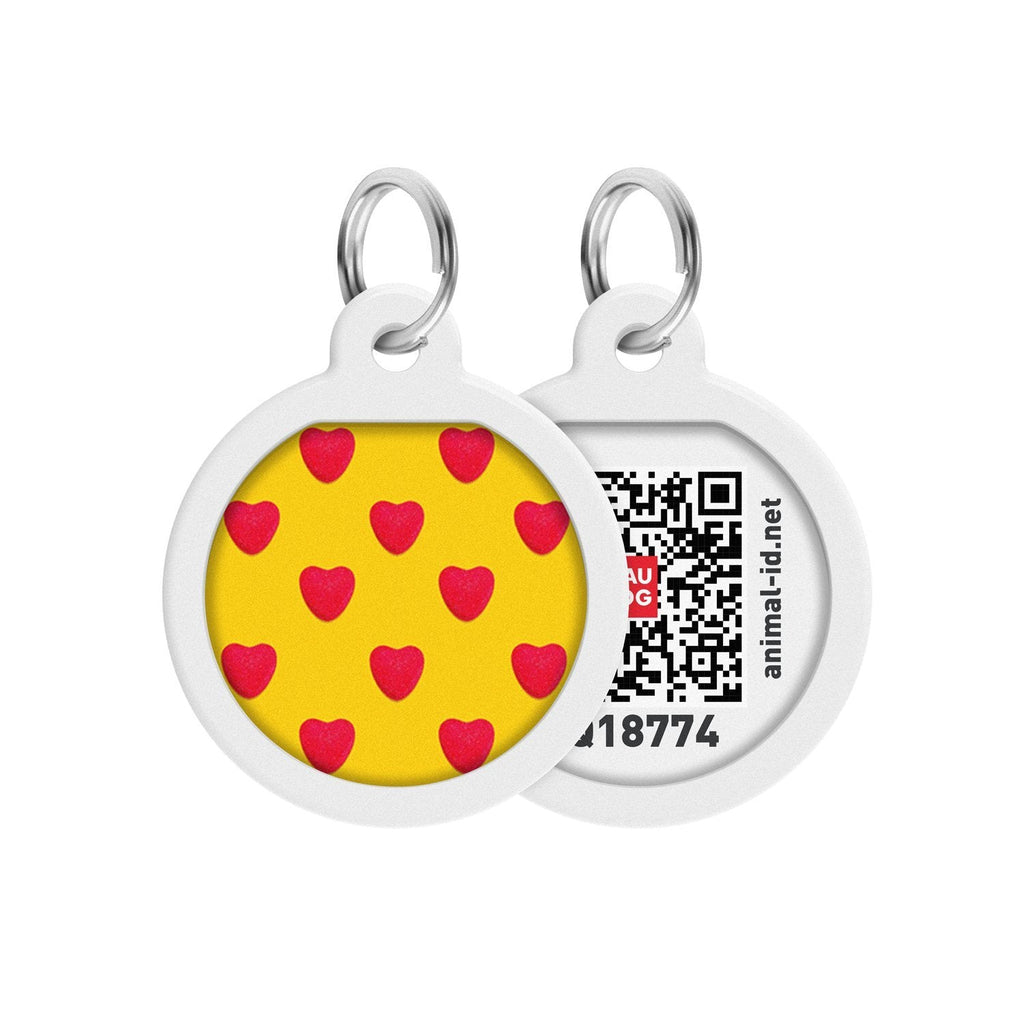 Hearts Placa de identificación Smart ID – App ¡GRATIS! - Pet Brands