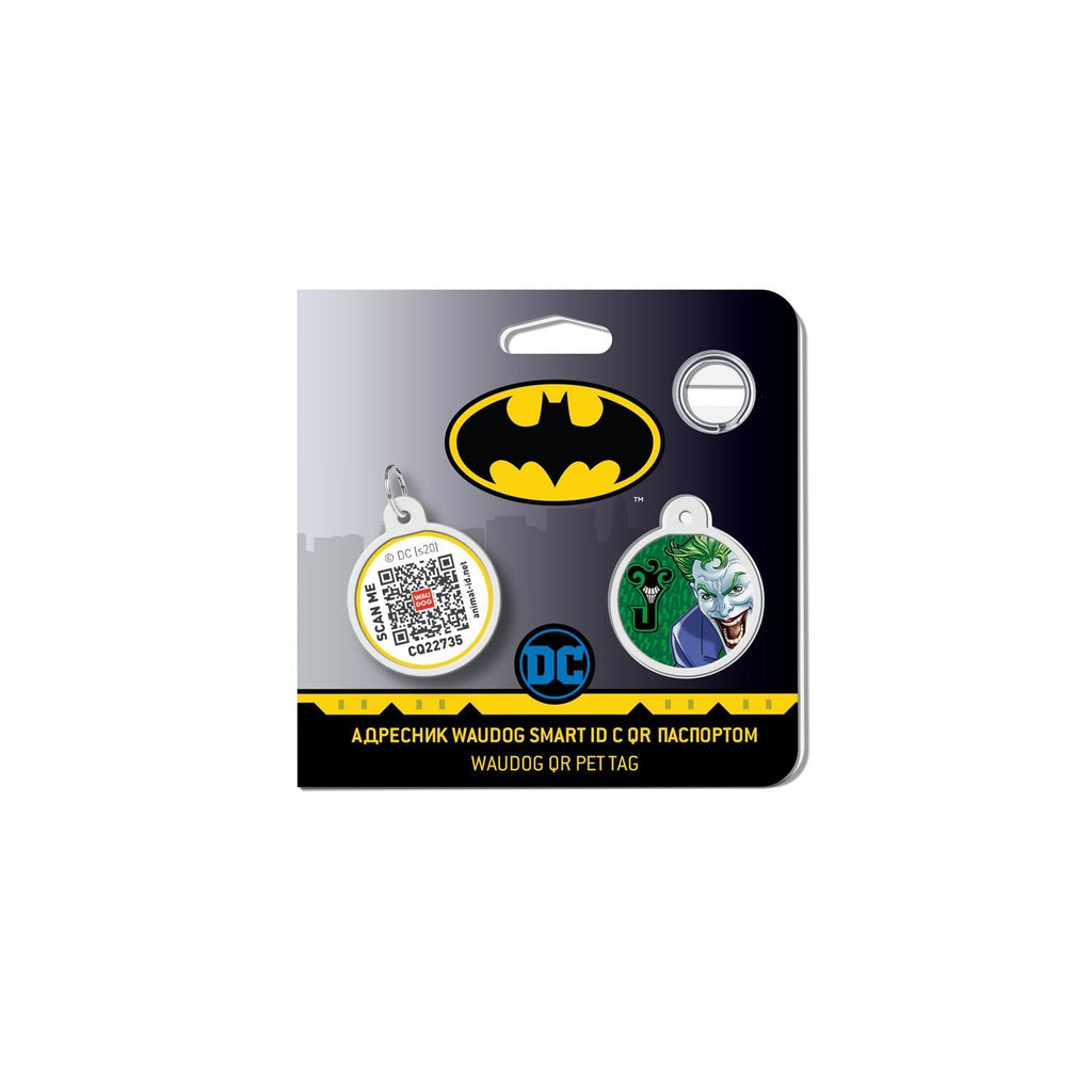 Joker Green DC Comics Placa de identificación Smart ID – App ¡GRATIS! - Pet Brands