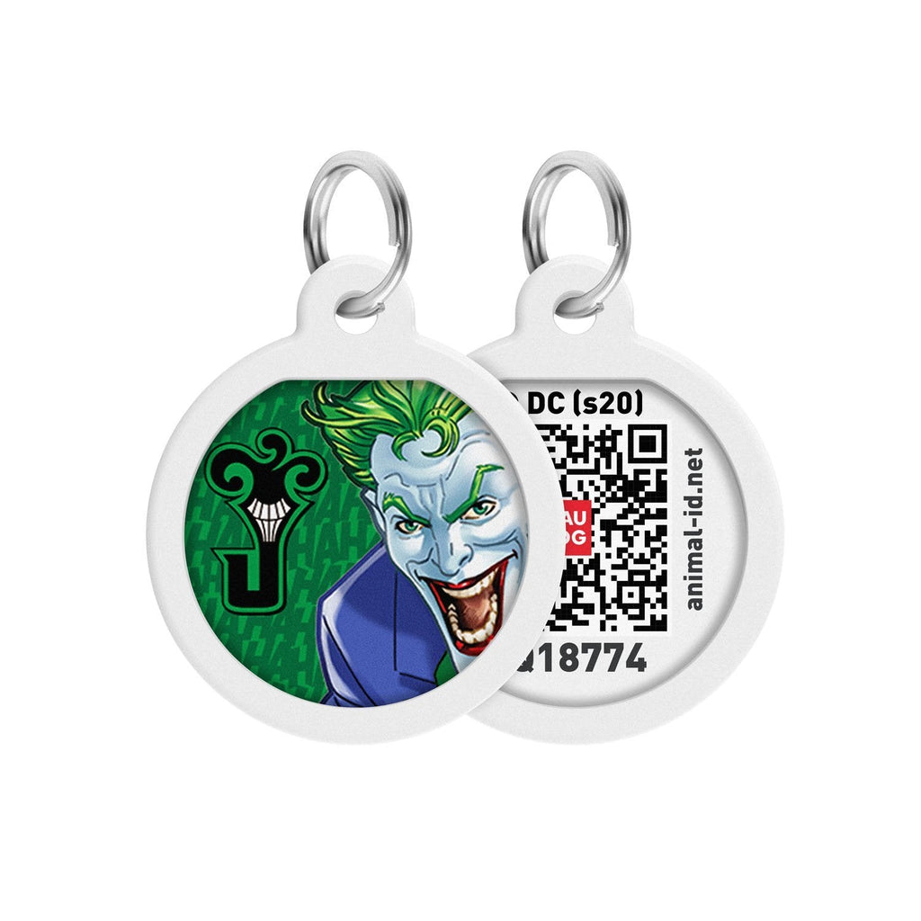 Joker Green DC Comics Placa de identificación Smart ID – App ¡GRATIS! - Pet Brands