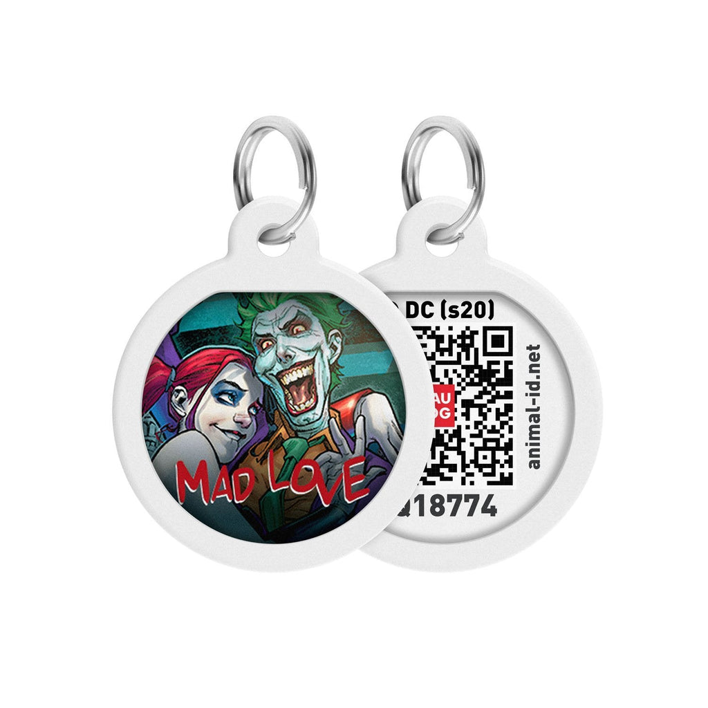 Mad Love DC Comics Placa de identificación Smart ID – App ¡GRATIS! - Pet Brands