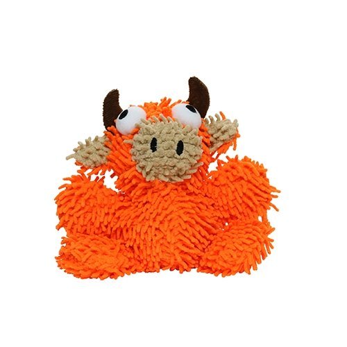 Mighty Jr Microfiber Ball Bull Orange juguete ultra resistente para perro - Pet Fashion