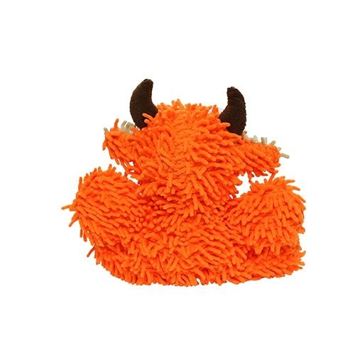 Mighty Jr Microfiber Ball Bull Orange juguete ultra resistente para perro - Pet Fashion