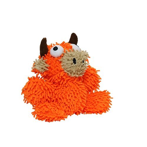 Mighty Jr Microfiber Ball Bull Orange juguete ultra resistente para perro - Pet Fashion