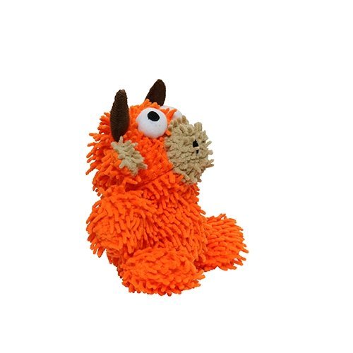 Mighty Jr Microfiber Ball Bull Orange juguete ultra resistente para perro - Pet Fashion