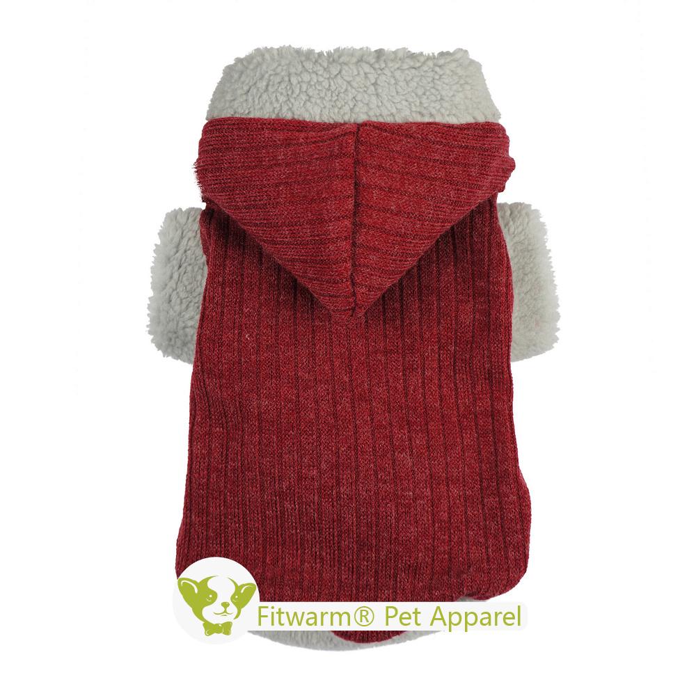 Sudadera Roja a Rayas con Capucha - Pet Fashion