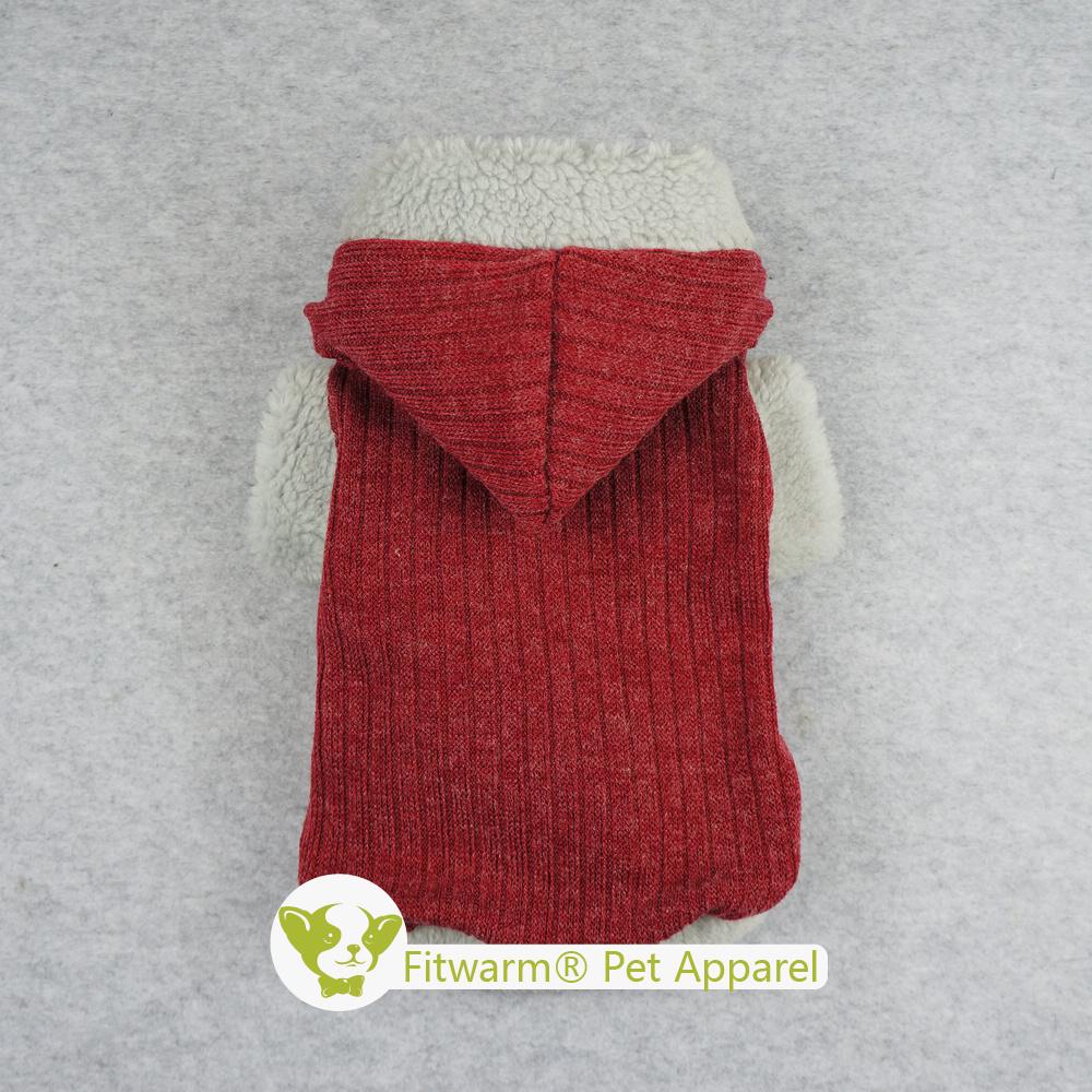 Sudadera Roja a Rayas con Capucha - Pet Fashion