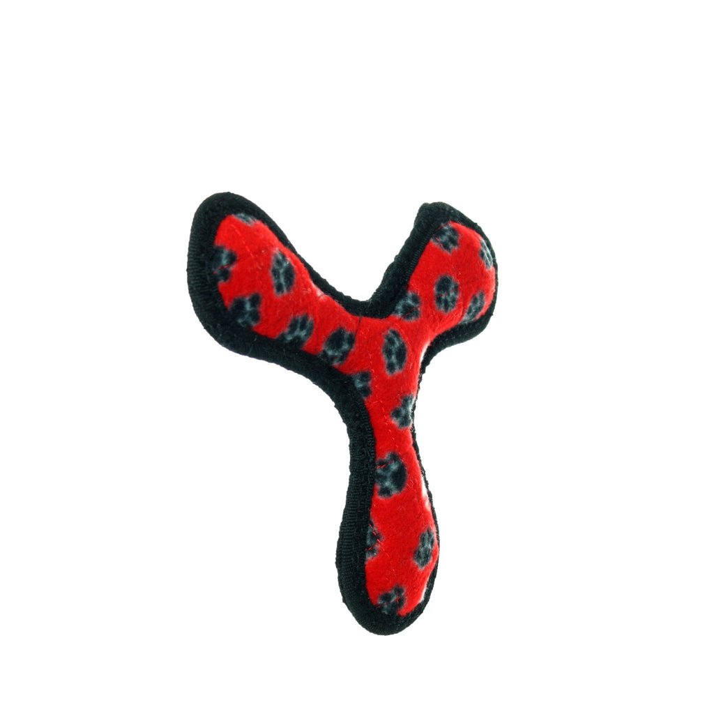 Tuffy Jr Boomerang Red Paw juguete ultra resistente para perro - Pet Fashion