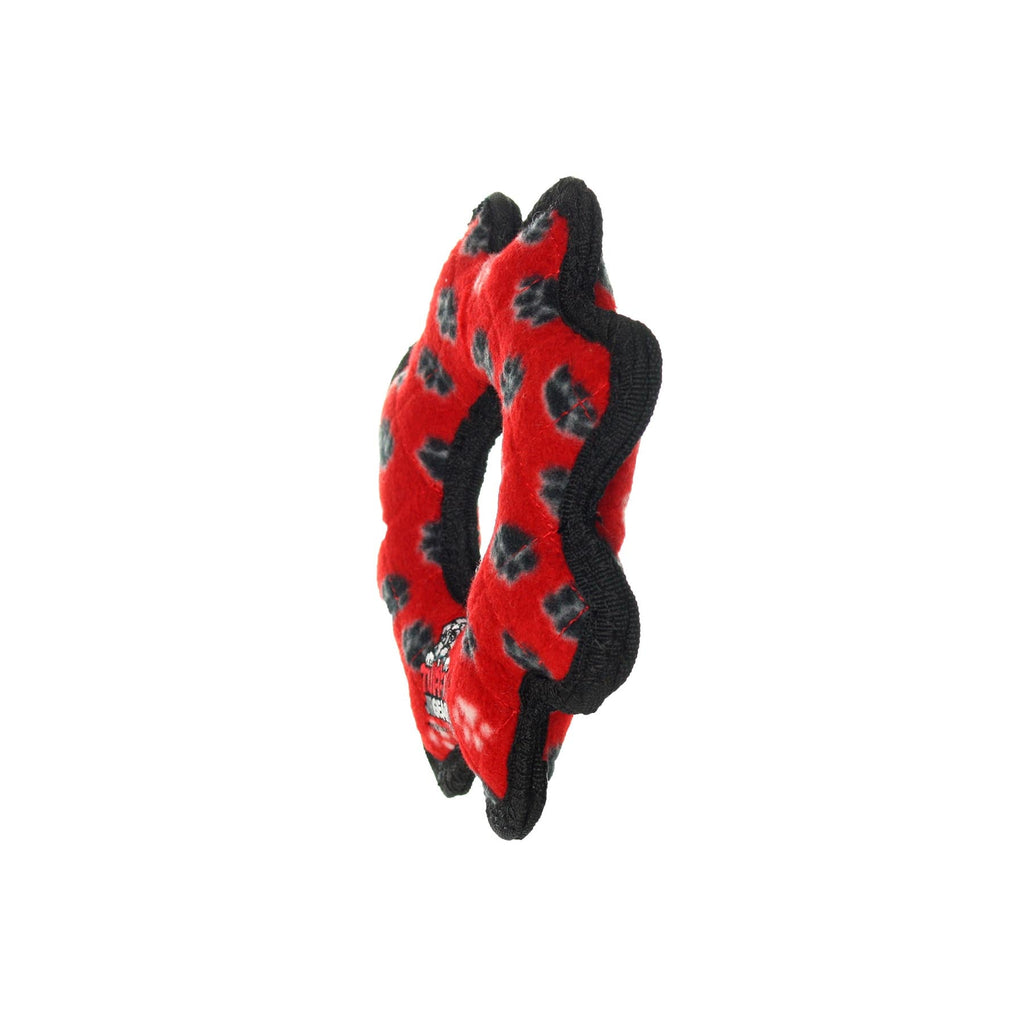 Tuffy Jr Gear Ring Red Paw juguete ultra resistente para perro - Pet Fashion