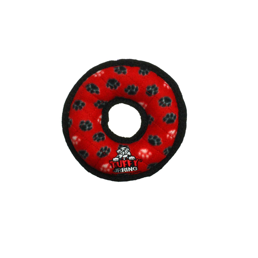 Tuffy Jr Ring Red Paw juguete ultra resistente para perro - Pet Fashion