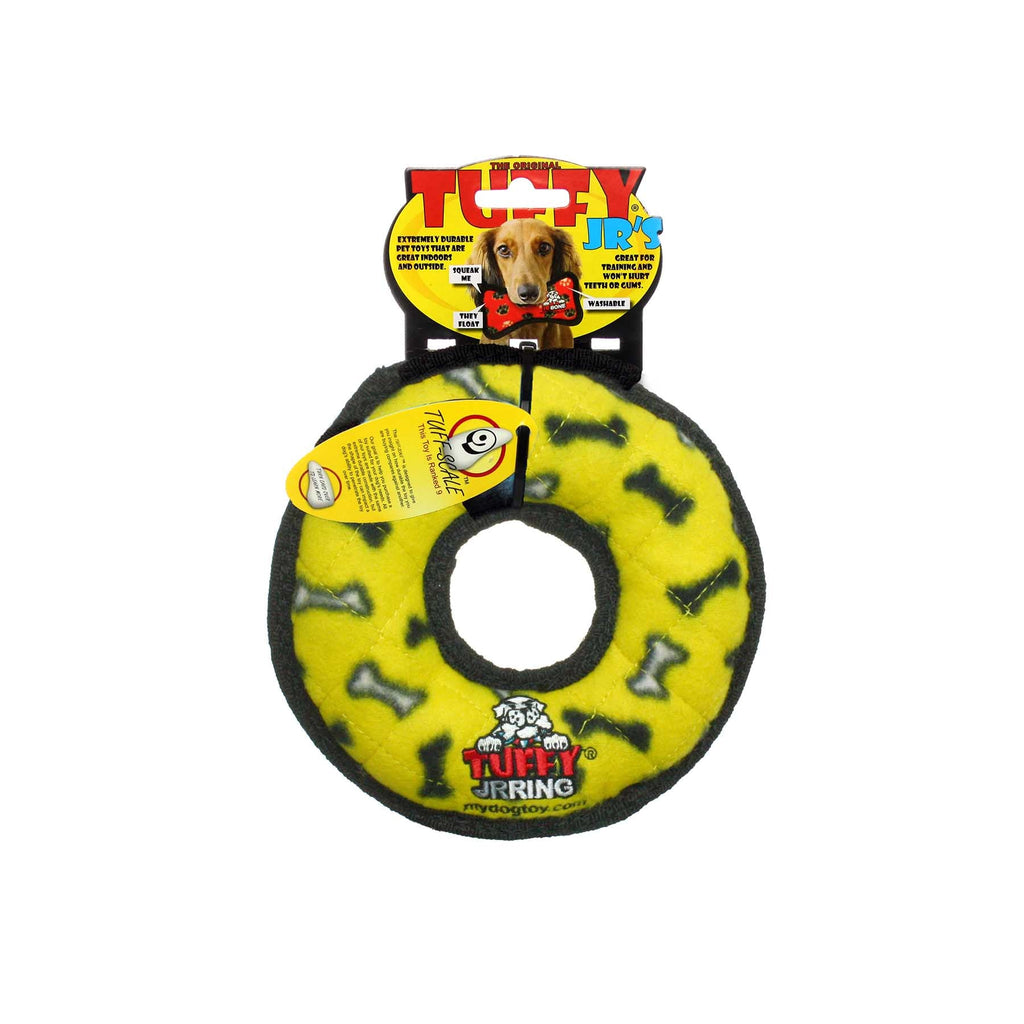 Tuffy Jr Ring Yellow Bone juguete ultra resistente para perro - Pet Fashion