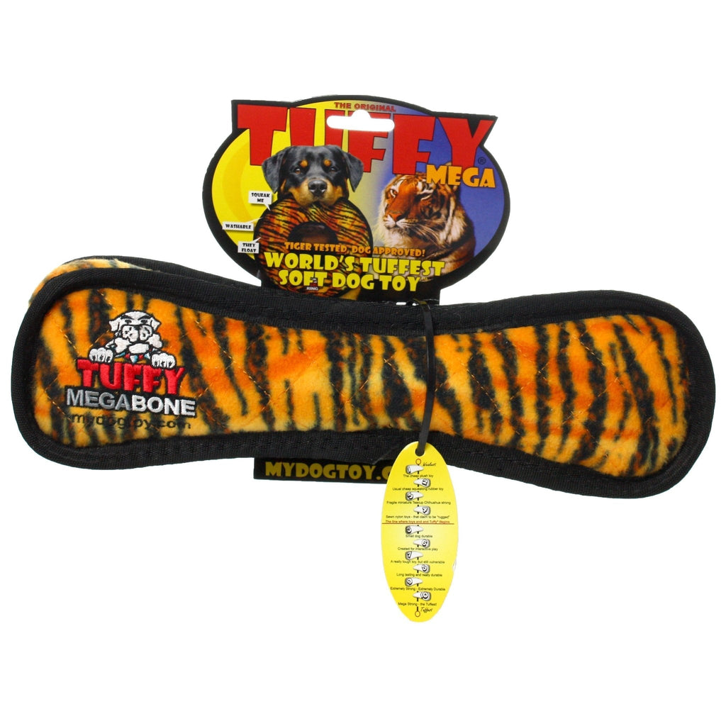 Tuffy Mega Bone Tiger juguete ultra resistente para perro - Pet Fashion