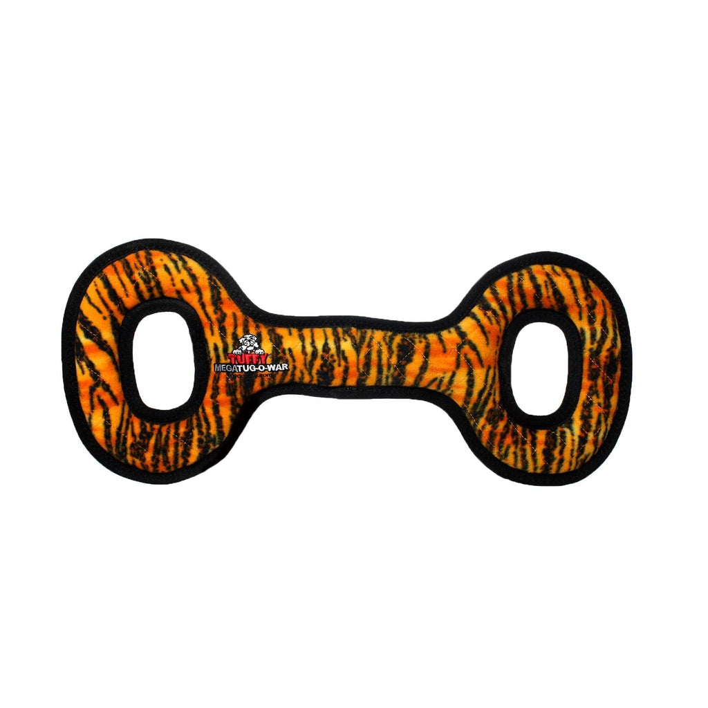 Tuffy Mega Tug Oval Tiger juguete ultra resistente para perro - Pet Fashion