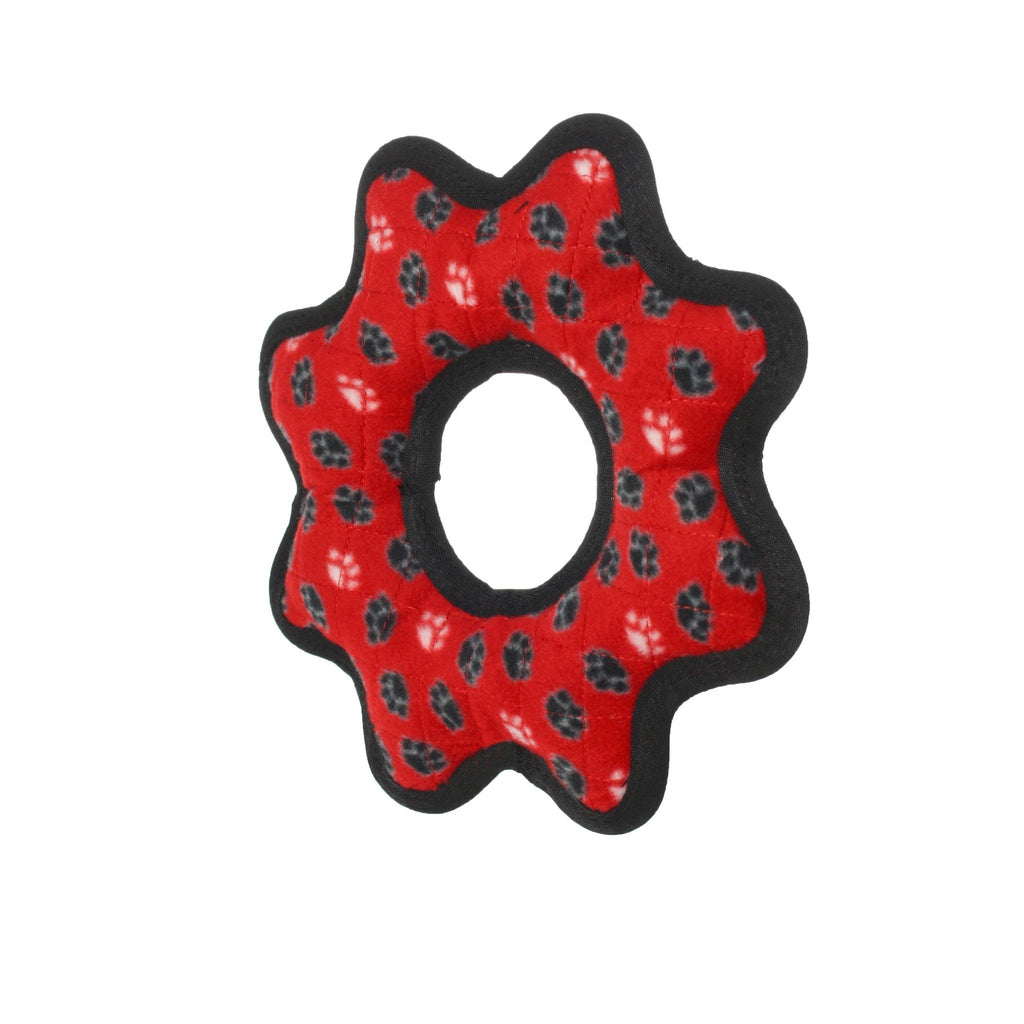 Tuffy Ultimate Gear Ring Red Paw juguete ultra resistente para perro - Pet Fashion