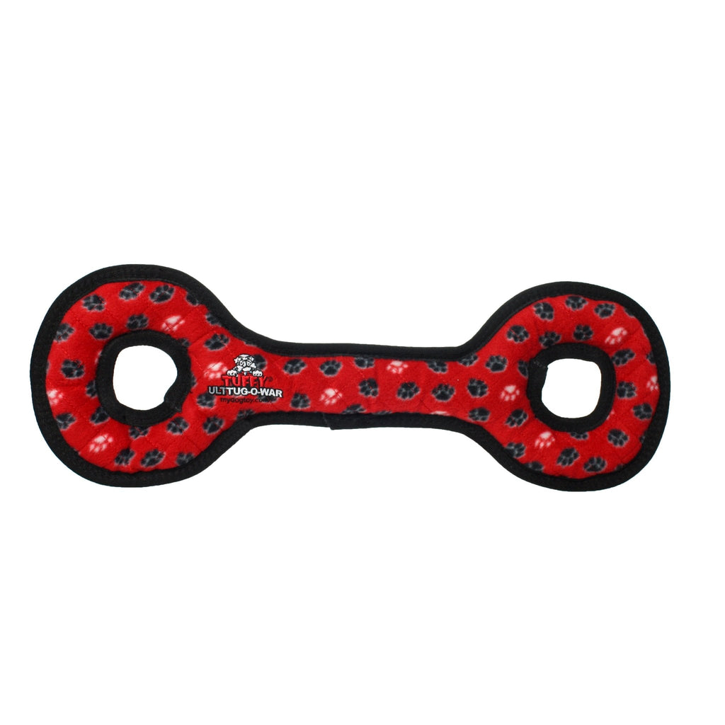 Tuffy Ultimate Tug-O-War Red Paw juguete ultra resistente para perro - Pet Fashion