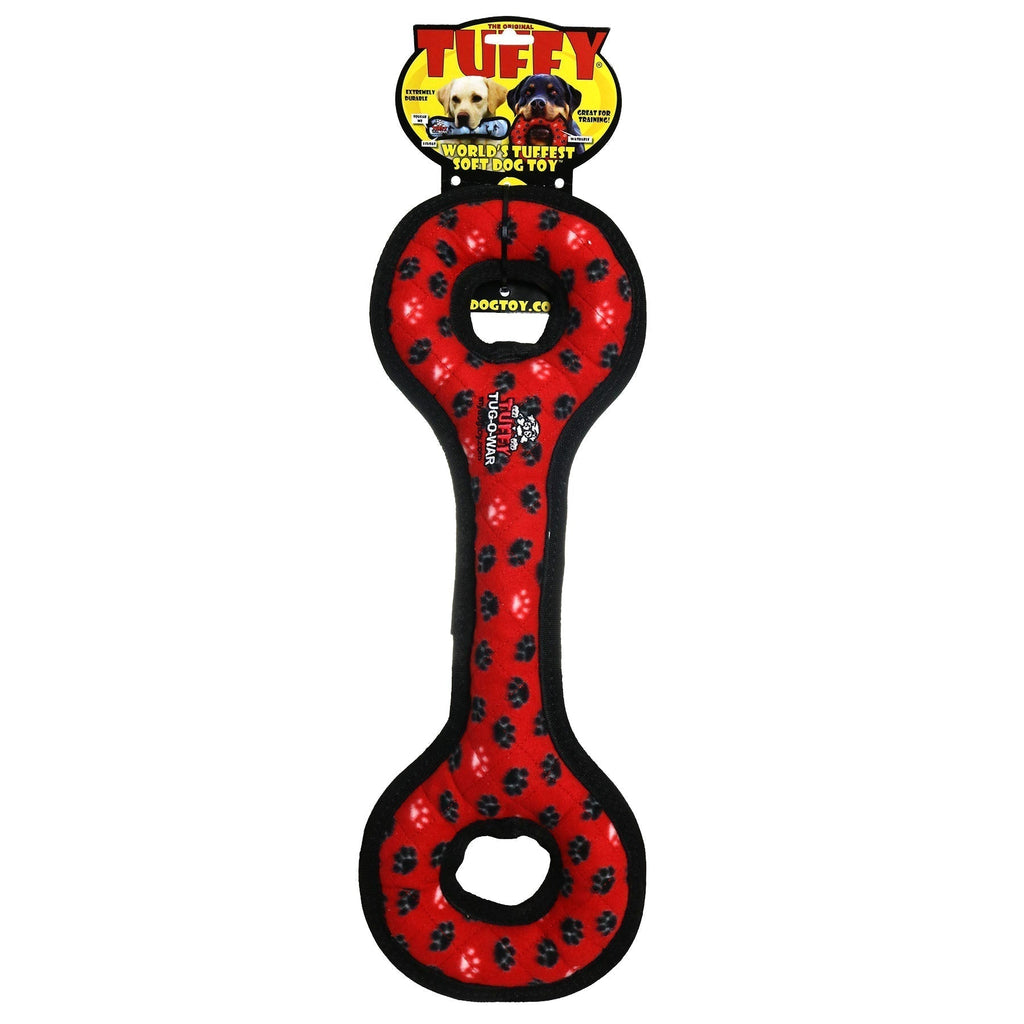 Tuffy Ultimate Tug-O-War Red Paw juguete ultra resistente para perro - Pet Fashion